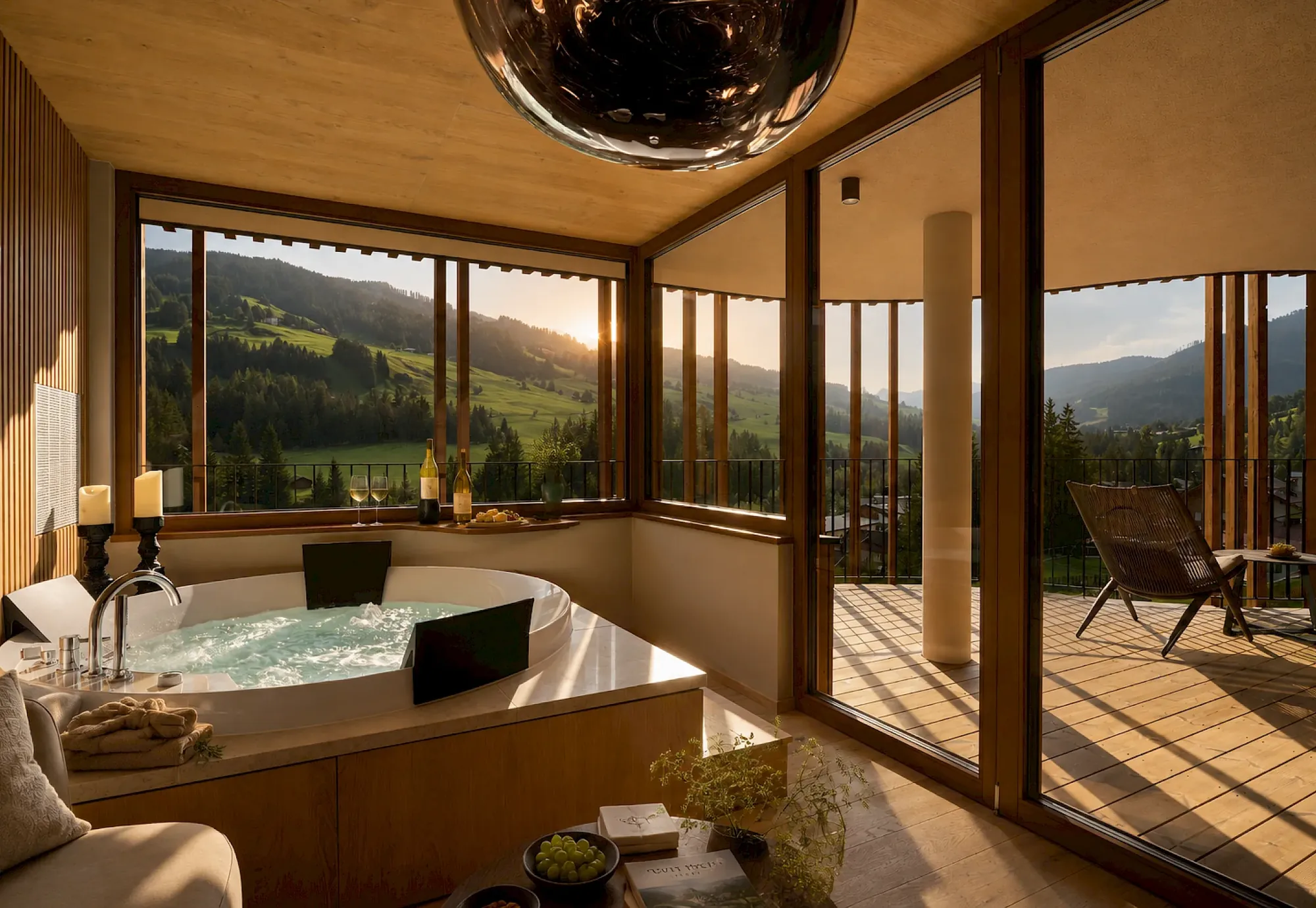 Cigar Suite mit Whirlpool und Panoramafenstern